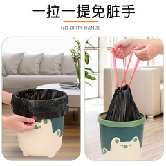 Large wholesale handle-style drawstring automatic closure garbage bags for office and kitchen use