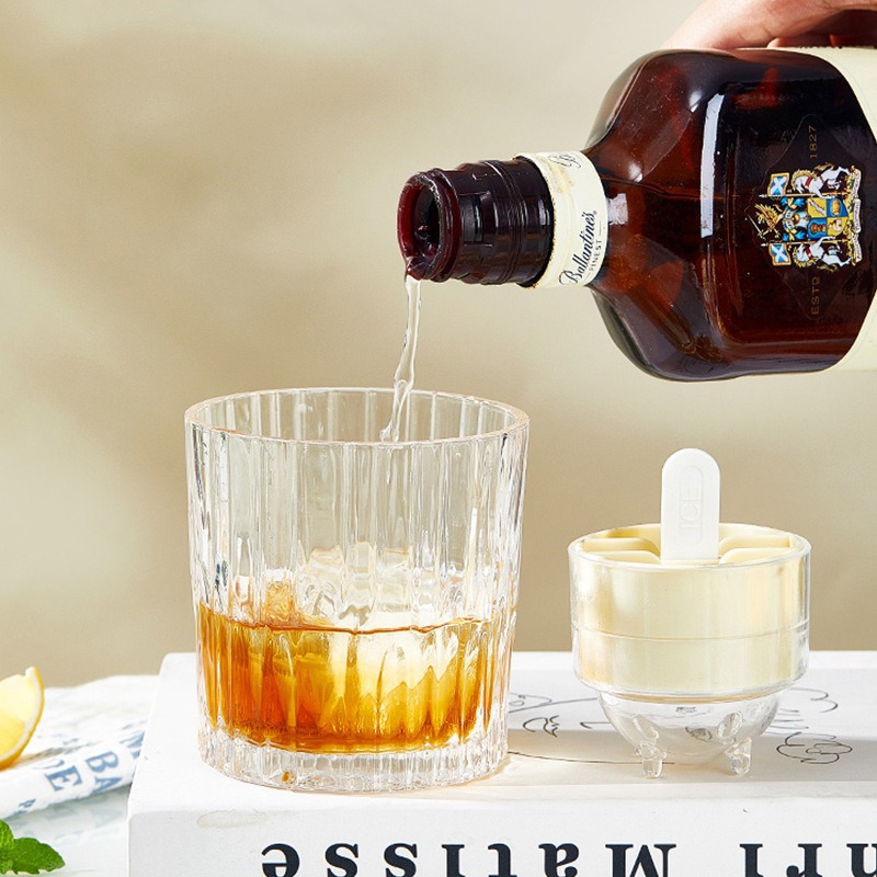 Hogar congelado cubo de hielo caja de hielo forma cóctel Whisky hecho en casa molde de paleta de hockey sobre hielo Lollipop molde de hockey sobre hielo