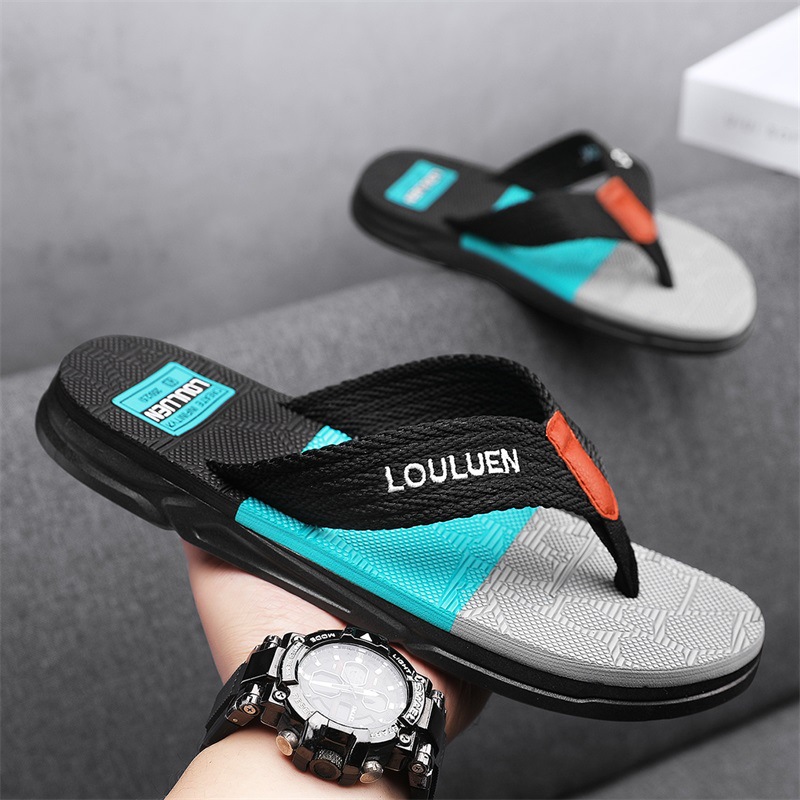 2025 nuevas chanclas de verano para hombres, zapatos de playa antideslizantes, sandalias casuales de moda para hombres en casa