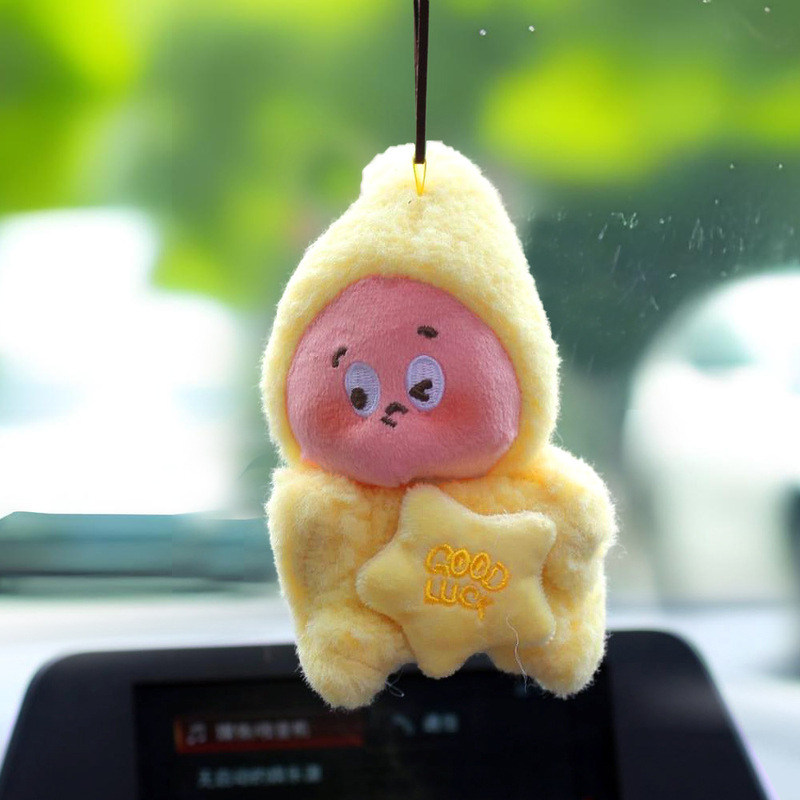 新款车挂星星人车载挂件后视镜吊坠装饰玩偶车内饰品高级感女网红|undefined