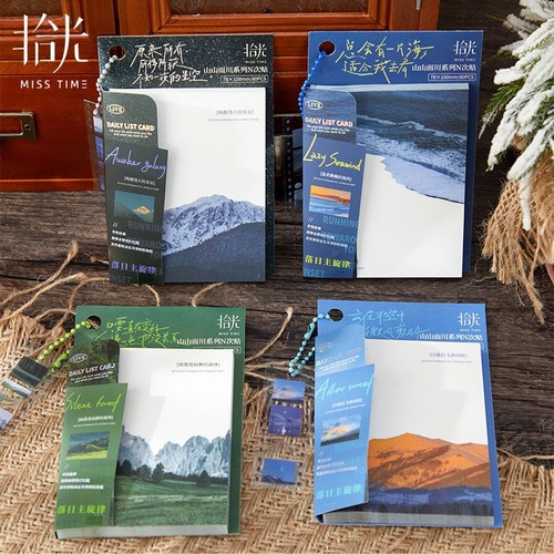 Shi Guang Guofeng Convenient Notes Sticky Notes Book, Peel-and-Stick Student Rewards, Ancient Style, Back-to-School Index Sticker Notes, Portable