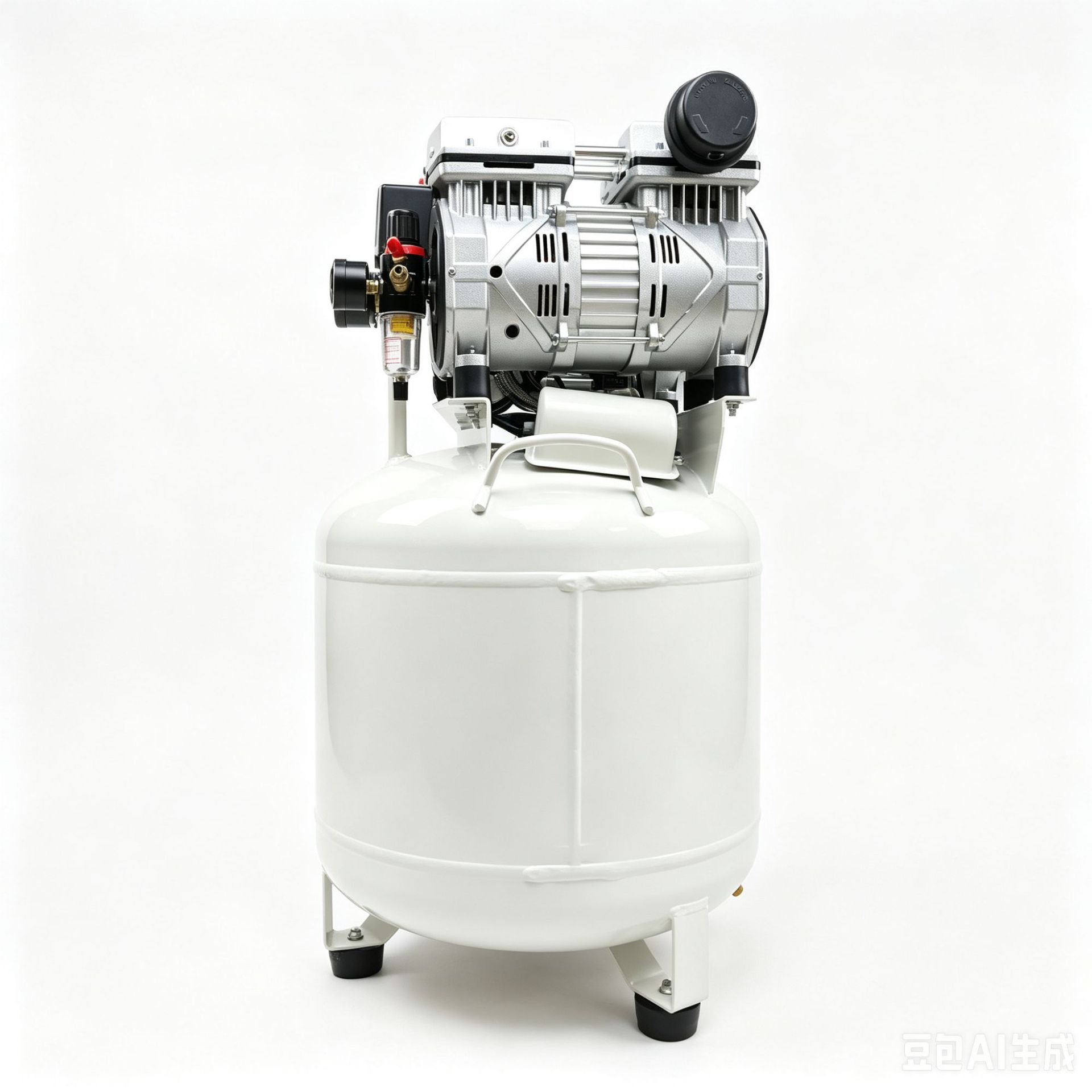 Jieba Vertical 50L Small Oil-Free Air Compressor for Dental Laboratory, Woodworking, Packaging, Mobile Air Compressor