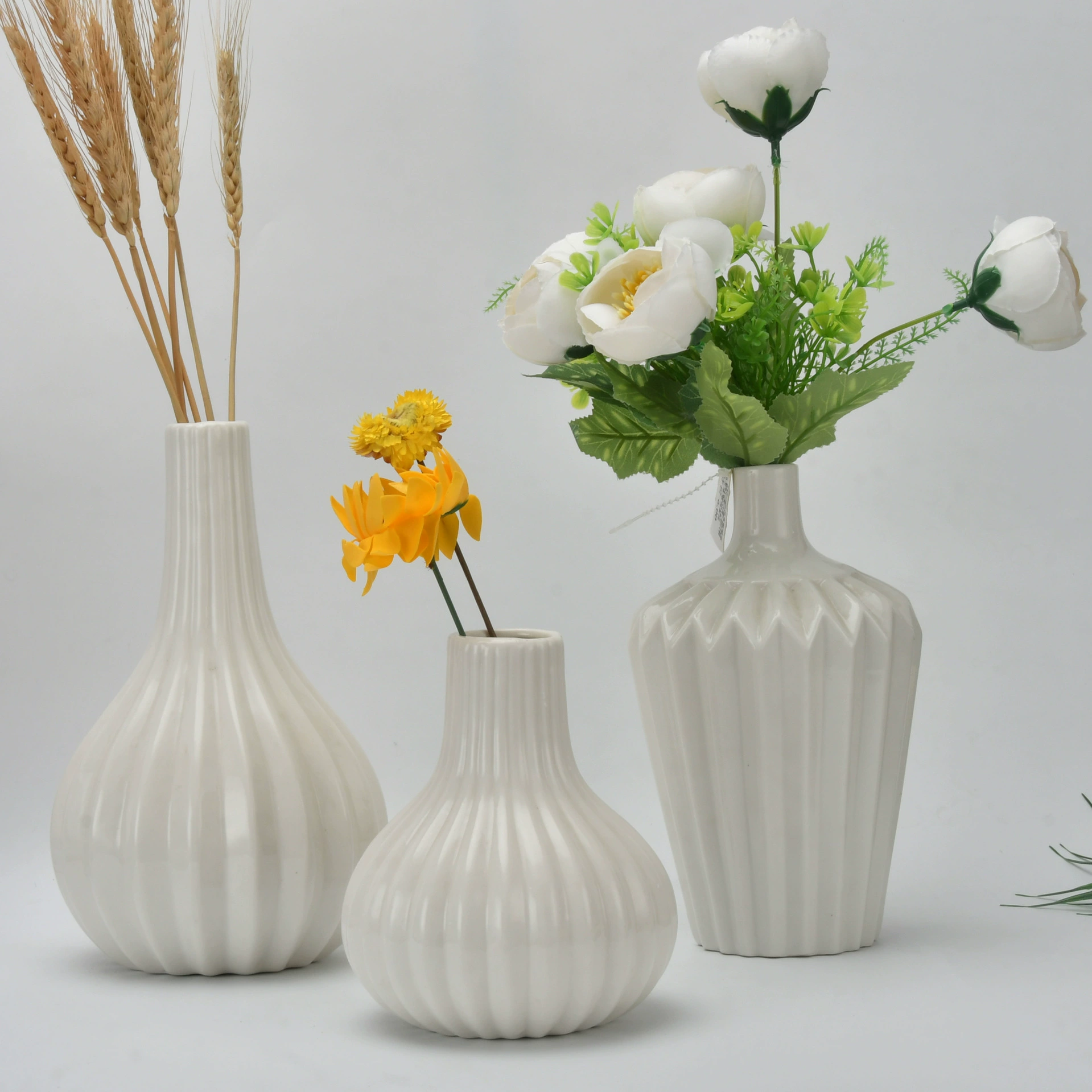 Керамическая Складная ваза для дома, гостиной, украшения Креативные украшения из сушеных цветов Новый 2024 Амазонка Горячая