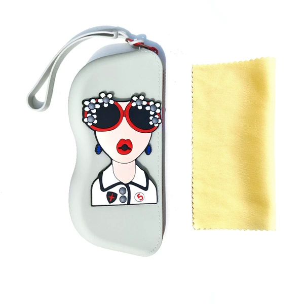 Light gray-goddess pattern model ((with silicone thick rope + mirror cloth))