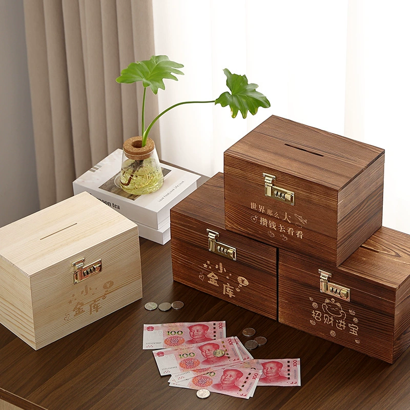 Копилка кодовый замок копилка детская девочка мальчик сеть красный сундук с сокровищами для взрослых с замком сейф пароль