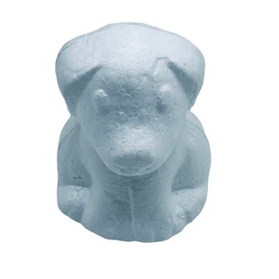 Foam dog styrofoam pug shape decoration props white blank