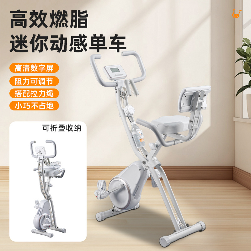 Mini Spinning Bike Home Indoor Bicycle Small Silent Foldable Exercise Bike Weight Loss Equipment
