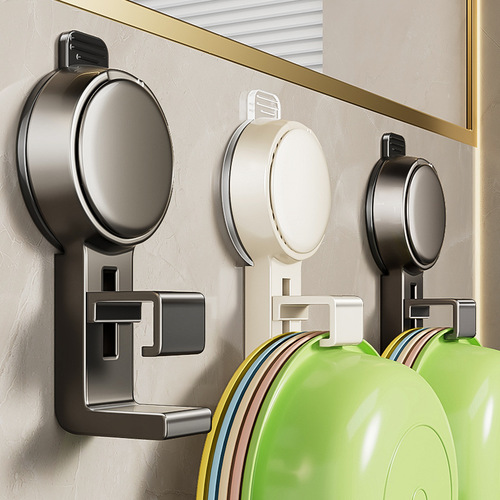 Suction Cup Hook for Washbasin Storage Rack – Multi-Functional Bathroom & Toilet Shelf for Holding Basins