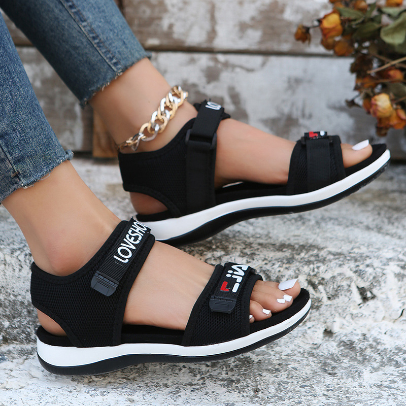 Women's Comfort Wedge Sandals – Adjustable Velcro Strap, Lightweight Cushioned Sole, Non-Slip Design For Walking, Beach & Casual Wear_voghion.com