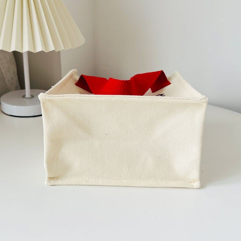 New canvas bag, Shishi Ruyi handbag, small square bag, fashionable, casual and cute bento bag, handbag, hand-held bag undefined