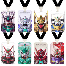 高达卡套带挂绳机动战士RX-0独角兽校园公交地铁挂脖塑料学生胸.