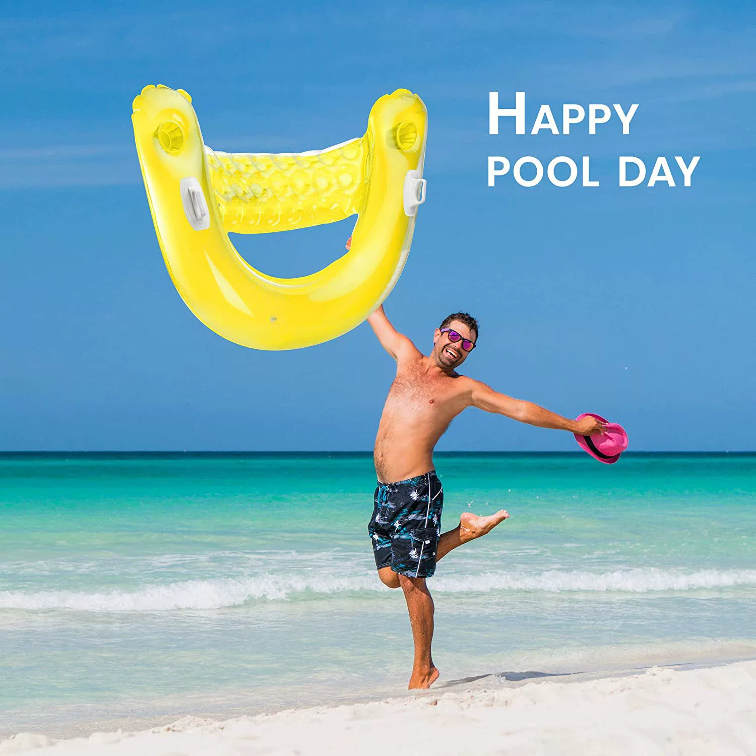 Водный шезлонг ПВХ Летний водный бассейн детская площадка отдыха надувной шезлонг диван надувной плавающий