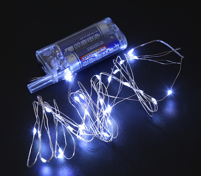 2节电池盒-圆壳-白灯