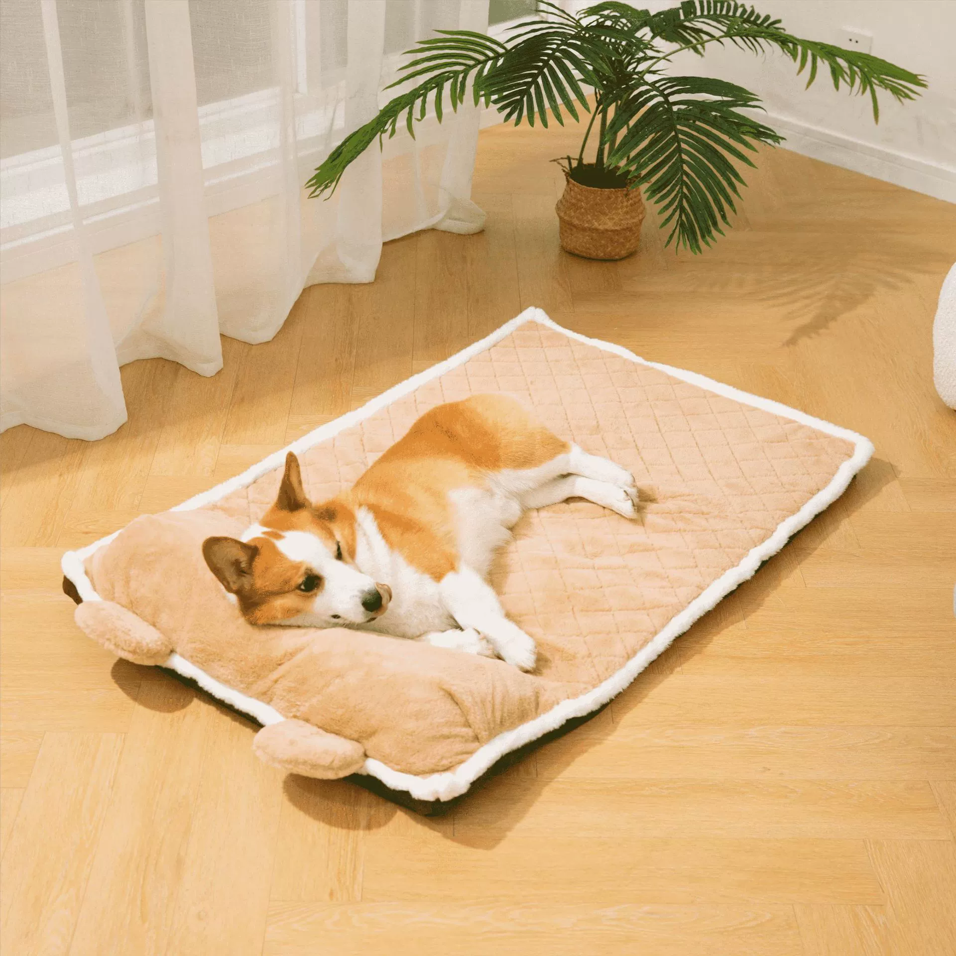 Собака Neckguard диван-кровать средней и большой собаки моющиеся питомник кошка гнездо четыре сезона универсальный кошка собака коврик кровать домашнее животное гнездо