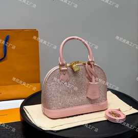 海外L家almabb小号贝壳包单肩包女士斜挎手提女包亮晶晶