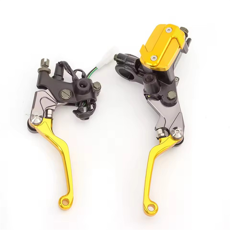 Suitable for Off-Road Motorcycles Like Honda, Yamaha, Kawasaki, Suzuki, Ktm, Etc., Modified Anti-Fall Brake Pump Handlebar Horns