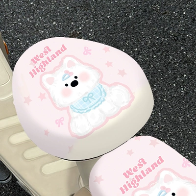 Four-Season Universal Seat Cushion Cover, Electric car cushion - front-seat-cushion-star-samoyed