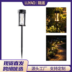 新型ソーラーワルクランプ芝生ライト砂時計型丸型四角形屋外庭園灯ガーデン景観灯地面設置灯