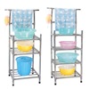 Washstand Stainless steel Washbasin Shelf Shower Room toilet Bathroom to ground TOILET Supplies Storage rack Washstand