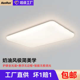 悬浮吸顶灯新款创意奶油风客厅灯全光谱卧室灯书房灯全屋灯具组合