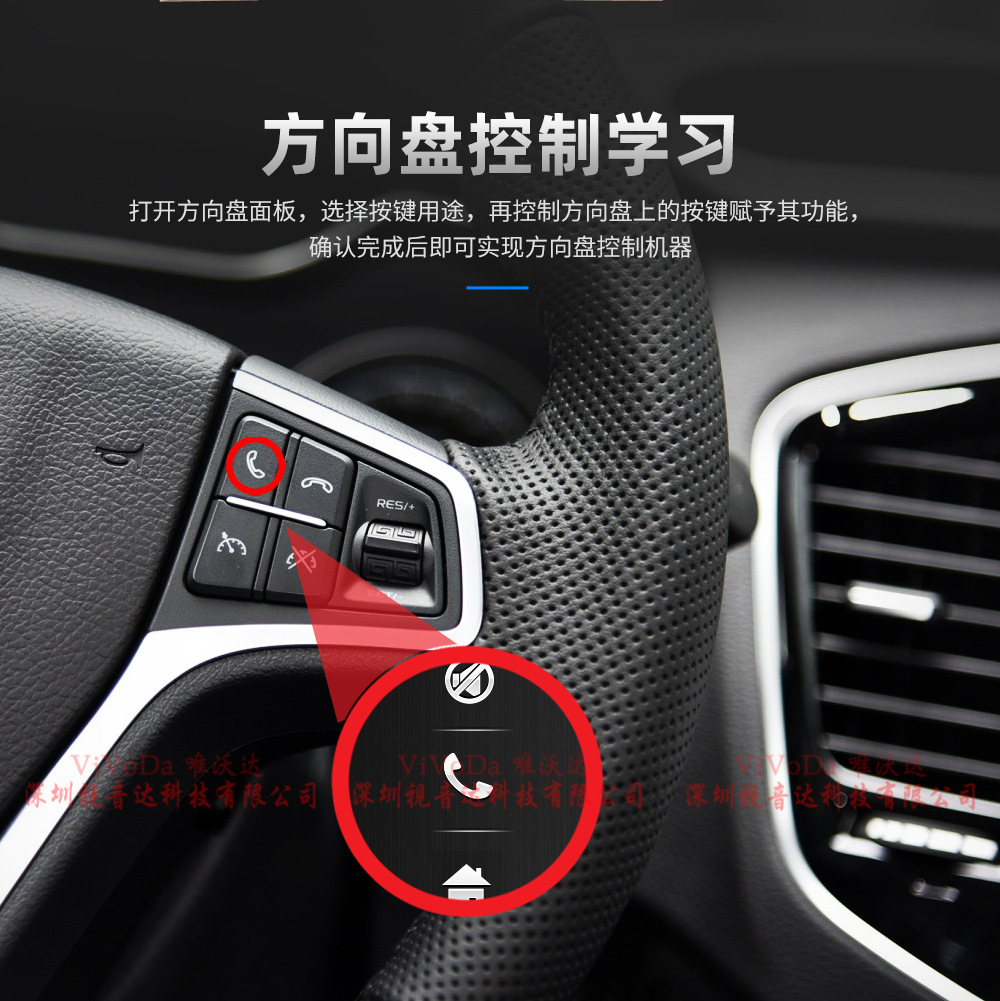 Cross-border 9-inch large screen frame host wireless carplay/Android Auto car MP5 Bluetooth player