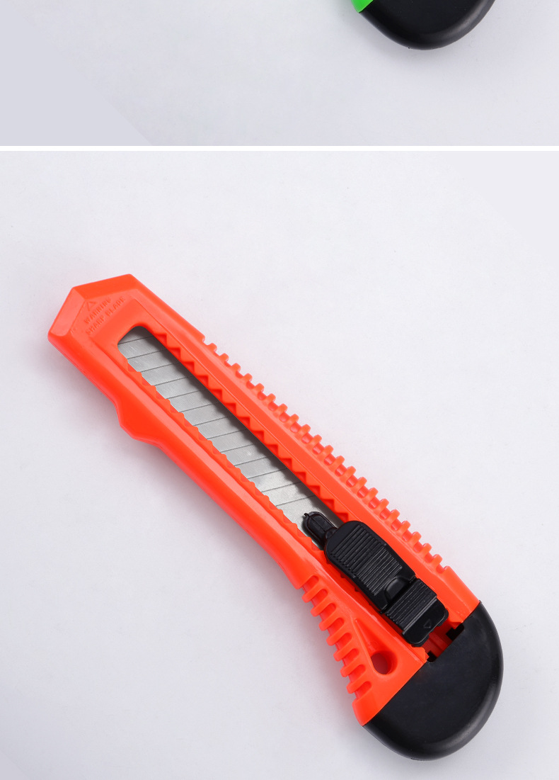 宝吉厂家18mm加厚切纸刀 大号塑料家装介刀裁纸刀 办公文具美工刀详情6