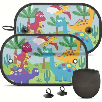 Sun shade Summer Car Side Sunshade, Car - 5030-dinosaur-family