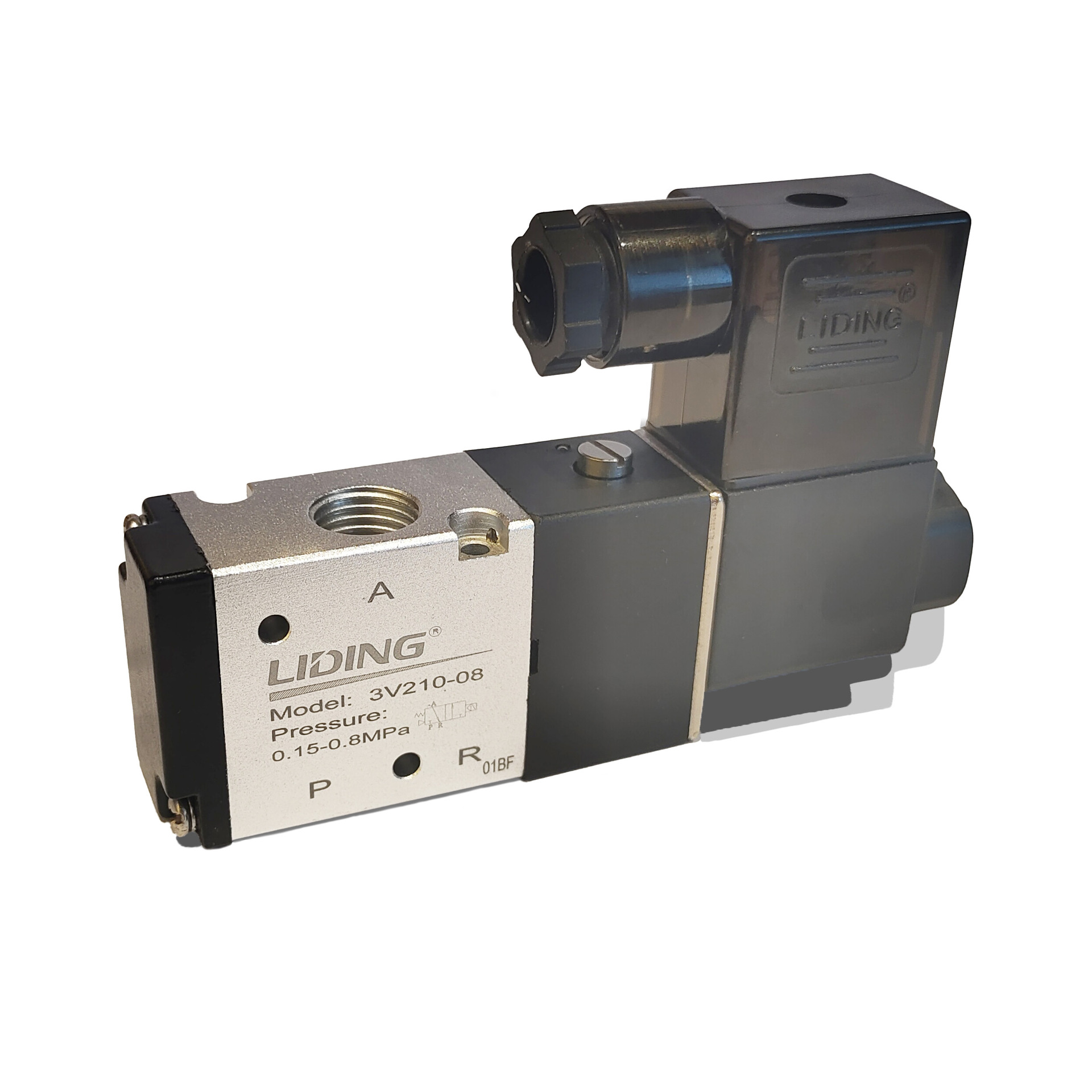 3V/4V200系列电磁气控阀二位五通pvc铜线圈气动换向阀