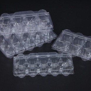 Egg box thickened tray wholesale disposable plastic tray transparent packing box preserved egg duck egg tray factory direct sales