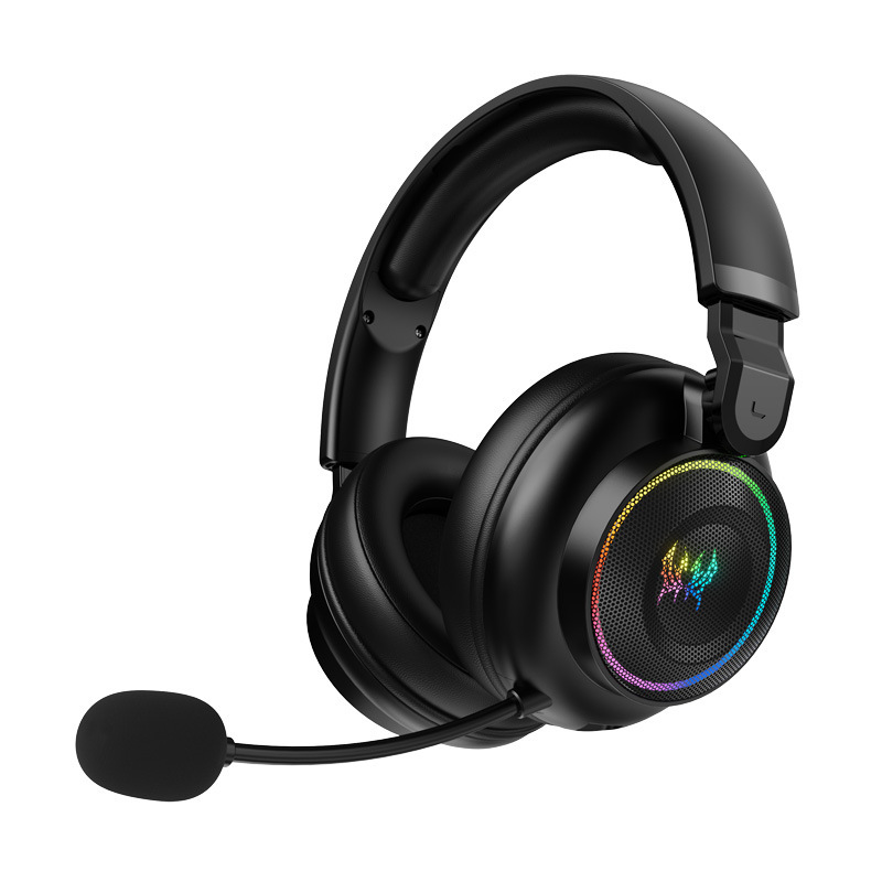 New cross-border product K12 over-ear three-mode headset with microphone, 2.4G Bluetooth wireless gaming headset suitable for PS5/P
