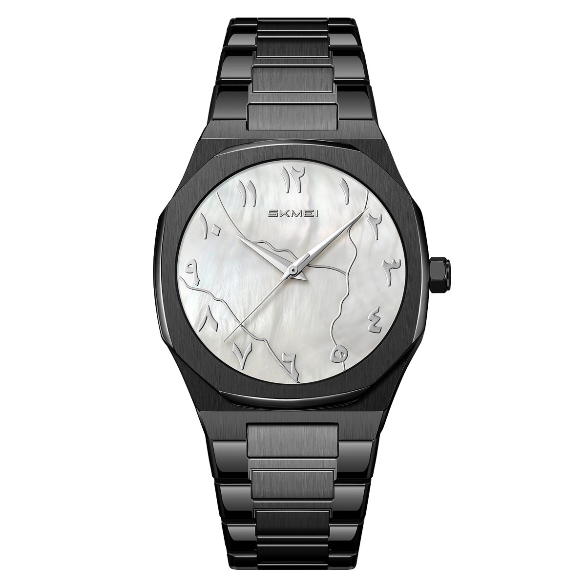 Momento de reloj de hombre de negocios de US Steel, escala de números árabes, relojes de cuarzo comercio exterior transfronterizo mayorista de relojes