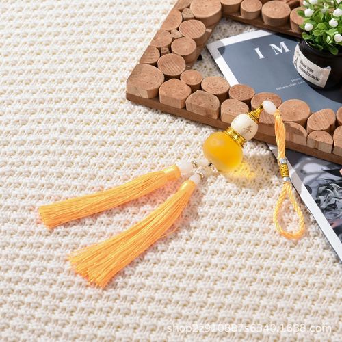 Car Air Freshener Hang Tag, Gourd Air Freshener Charm with Tassel, Wholesale Car Accessories