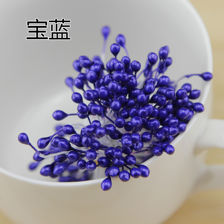 55mmの長さのdiyは花の芯の真珠の花の蕊をシミュレーションしてシフォンの花の補助材料の手作りのアクセサリの部品の材料を作ります。