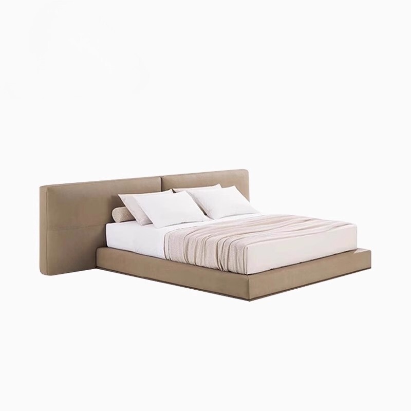 Dambodue Danbodue Bed Tofu Block Soft Package Italian Normcore Designer 2025 New Master Bedroom Double Wedding Bed