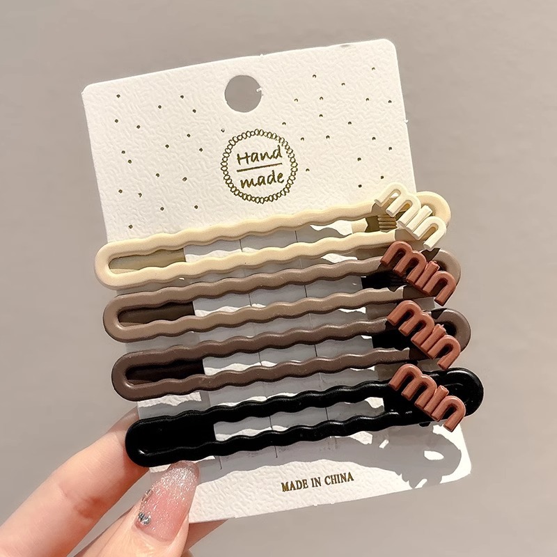 Meilad clip de cabello simple clip de una palabra 2025 nuevo clip de cabello de alta calidad maquillaje sin marcas lateral clip de frangeo adornamiento para el cabello