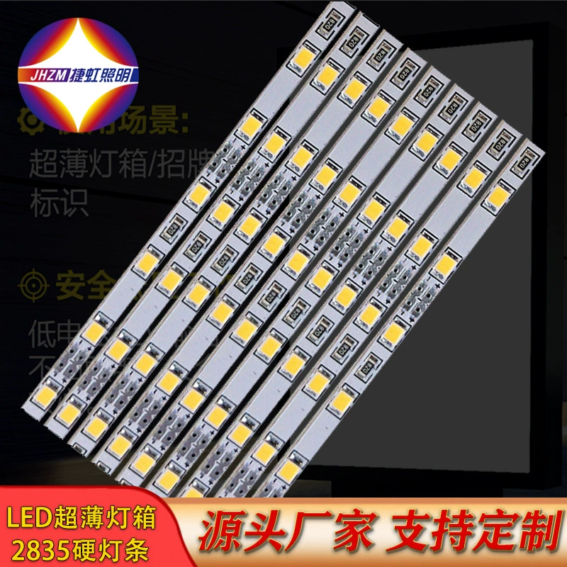 Светодиодная жесткая лента 4 мм шириной 2835 низкого напряжения постоянного давления стекловолокна подсветка вывески световой короб логотип рекламный световой ремень