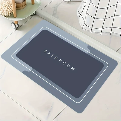 Avtomobil döşəmə paspasları – Modern Minimalist High-End Bathroom Anti-Stain - high-end-floor-mat-5-4060cm-new-style-diatom-mud