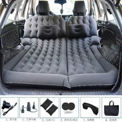Off-Road Car Two-In-One Inflatable – Vehicle-mounted inflatable bed - black-universal-long-pier