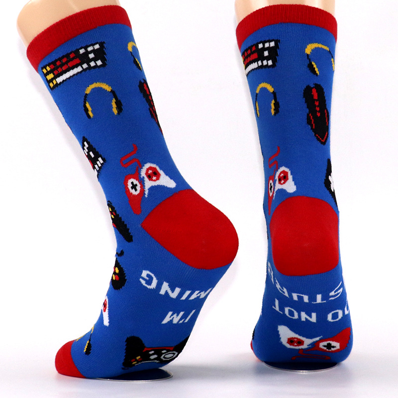 Lenjerie intimă și pijamale Spot I'M GAMING șosete jacquard cu litere pe talpa piciorului, șosete lungi din bumbac, la preț redus_voghion.com