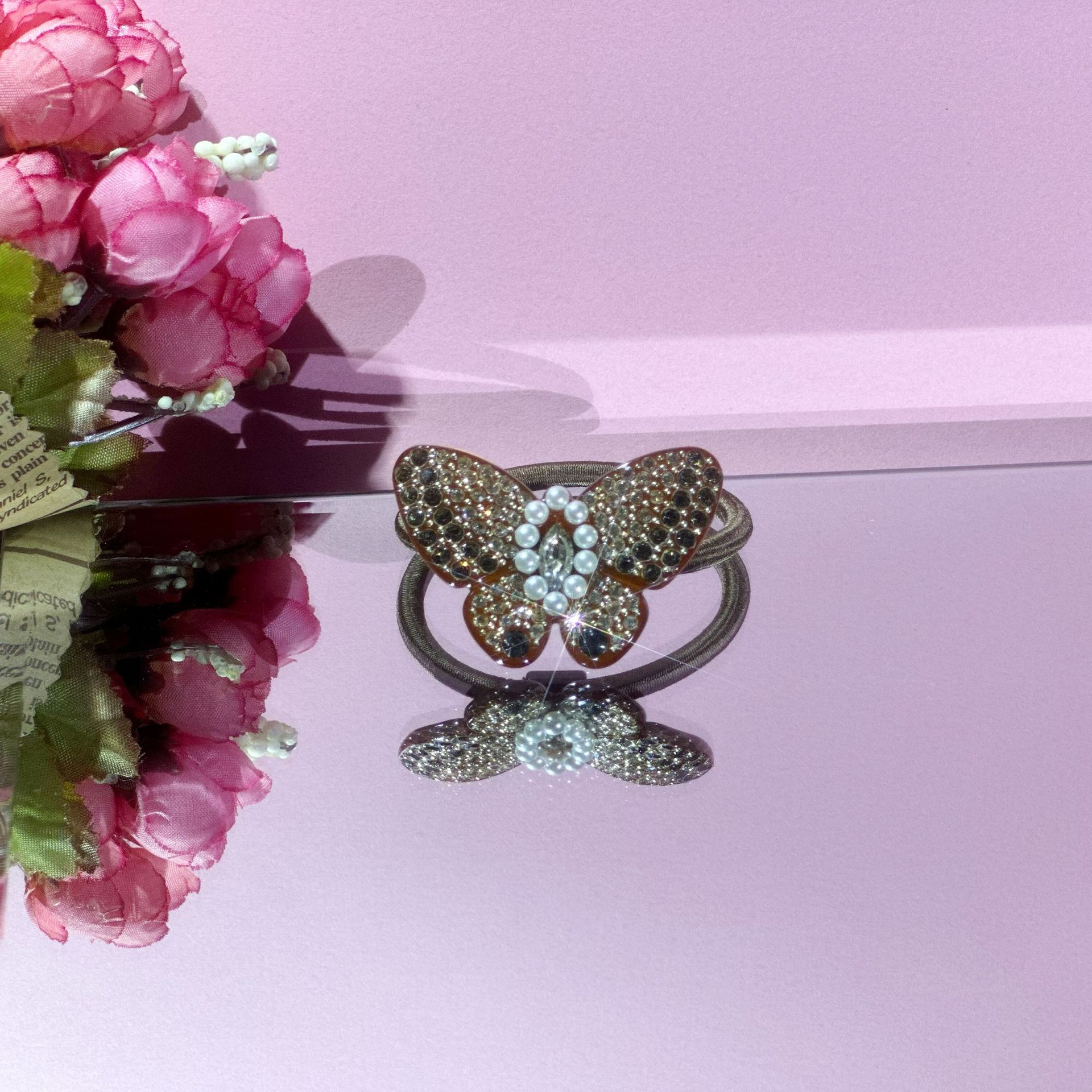 Sweet Fairy Mori Hairpin Alexander Faith Series Butterfly Diamond All-match Hair Accessories Non-slip Headband