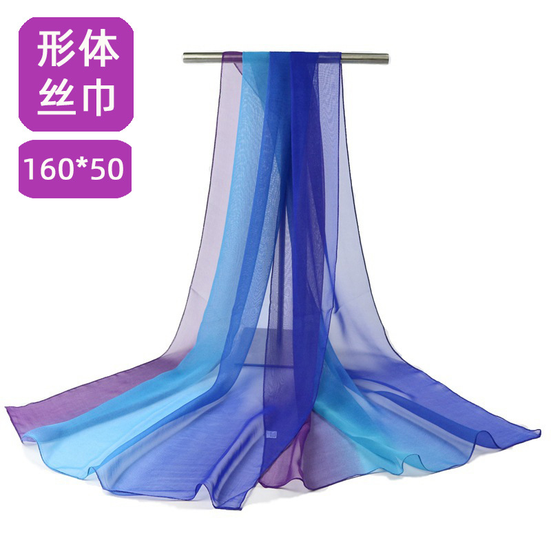 Body Etiquette Training Gravity Silk Scarf Elegant Women's Long…