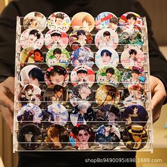 バー展示棚収納ケース谷子バッジ色紙周辺物置棚アクリルテーブル立札75mm置物