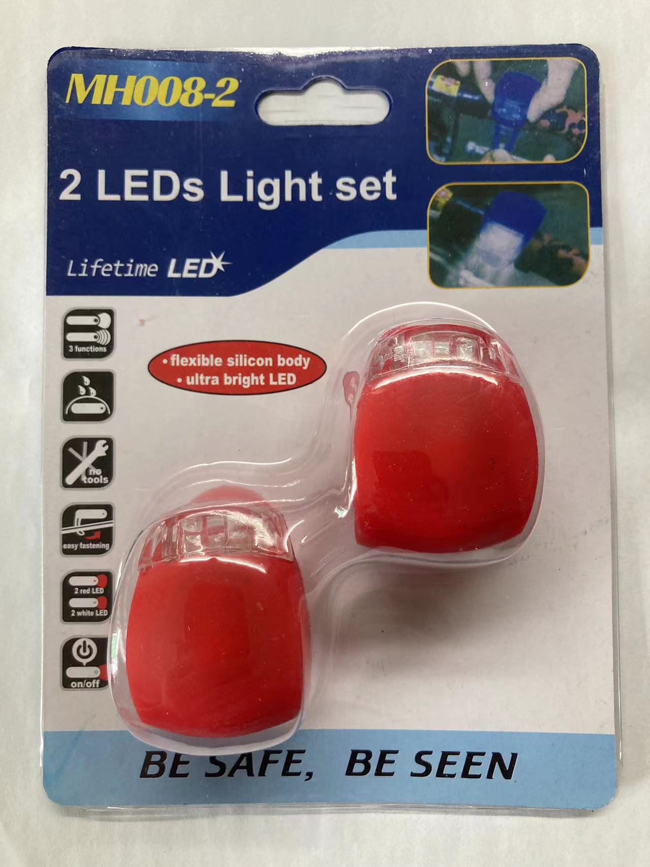 Luz de advertencia de seguridad de bicicleta portátil al aire libre rana de silicona accesorios de equitación decoración para niños Luz de mango de bicicleta