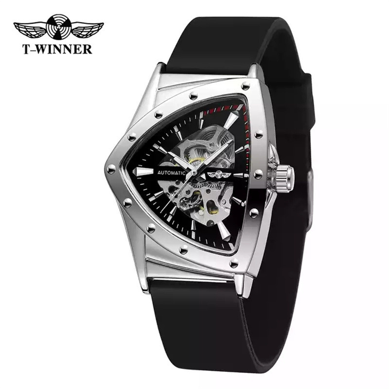 New Winner European and American Style Men's Fashion Casual Hollow Triangle Automatic Mechanical Watch Wholesale New Winner European and American Style Men's Fashion Casual Hollow Triangle Automatic Mechanical Watch Wholesale