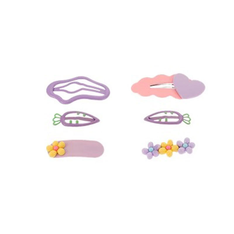 Niños verano nuevo clip de cabello de dopamina de color lindo clip de cabello de nube niñas frangeo clip de cabello roto clip