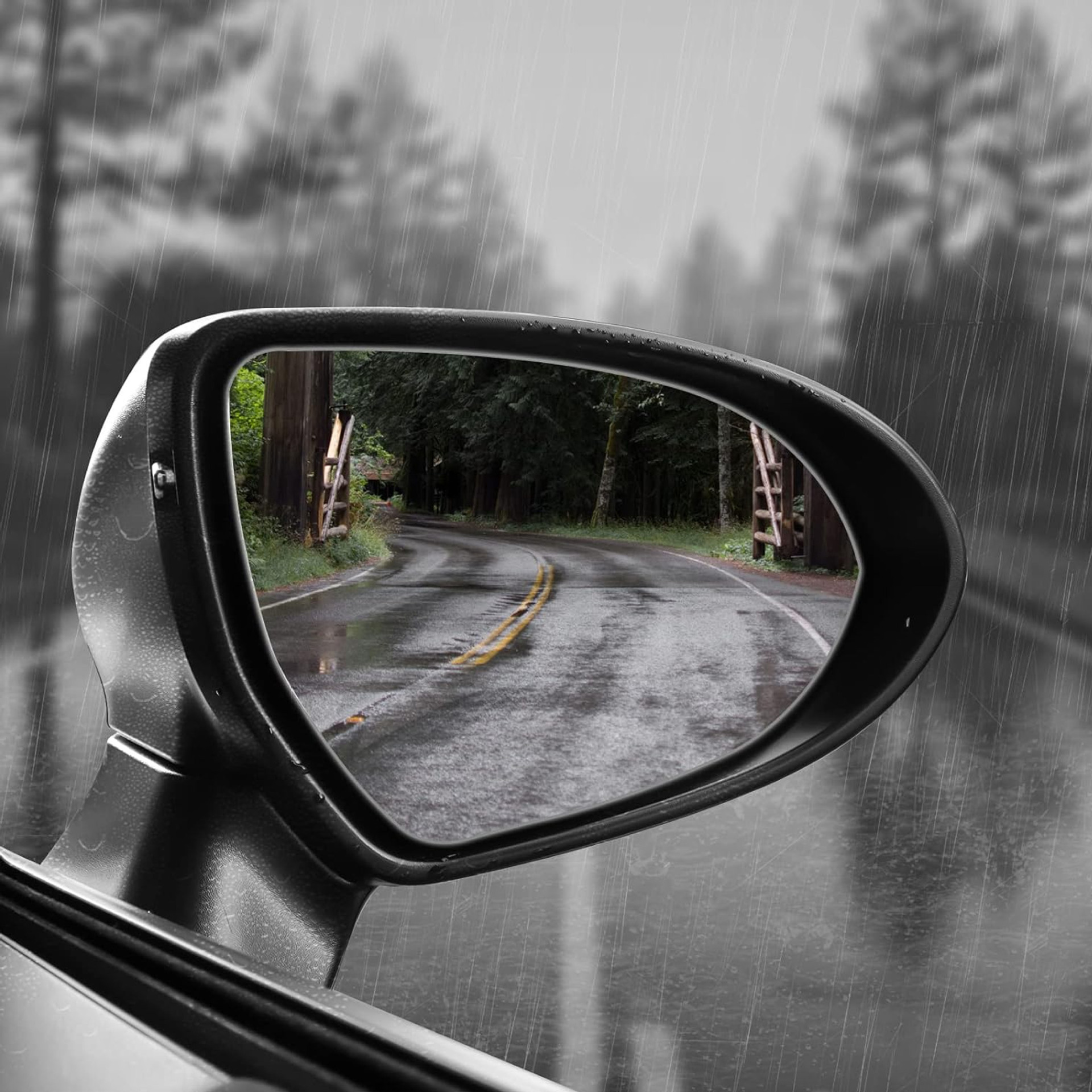 Car rearview mirror film anti-reflection drop reflection car modification anti-high beam reverse mirror side window waterproof and rainproof