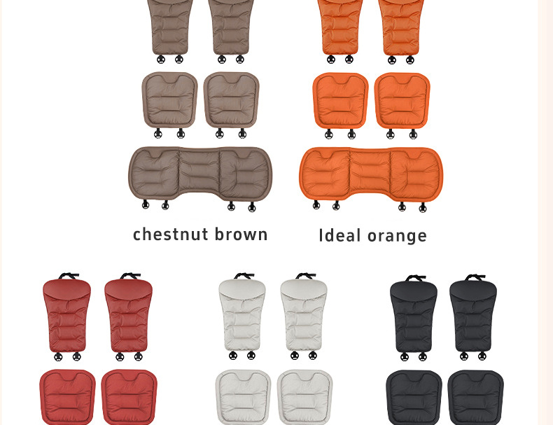Cross-Border Popular Car Seat Cushion, Breathable Nappa Leather Seat Pad, Soft and Comfortable for All Seasons, Size Three
