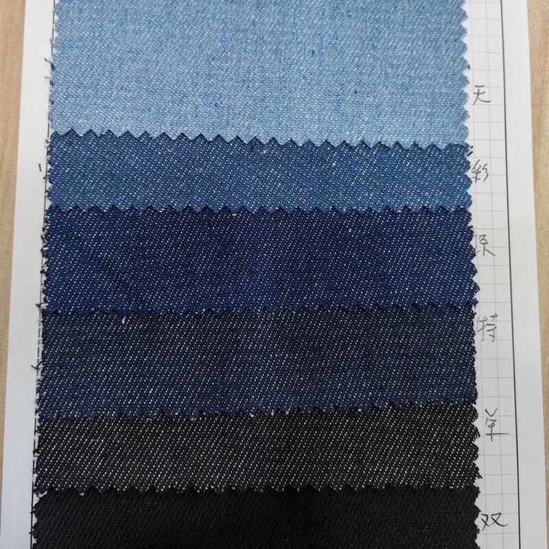 10 pieces with polyester non-fading denim fabric wash-free denim bags upper hat fabric spot supply