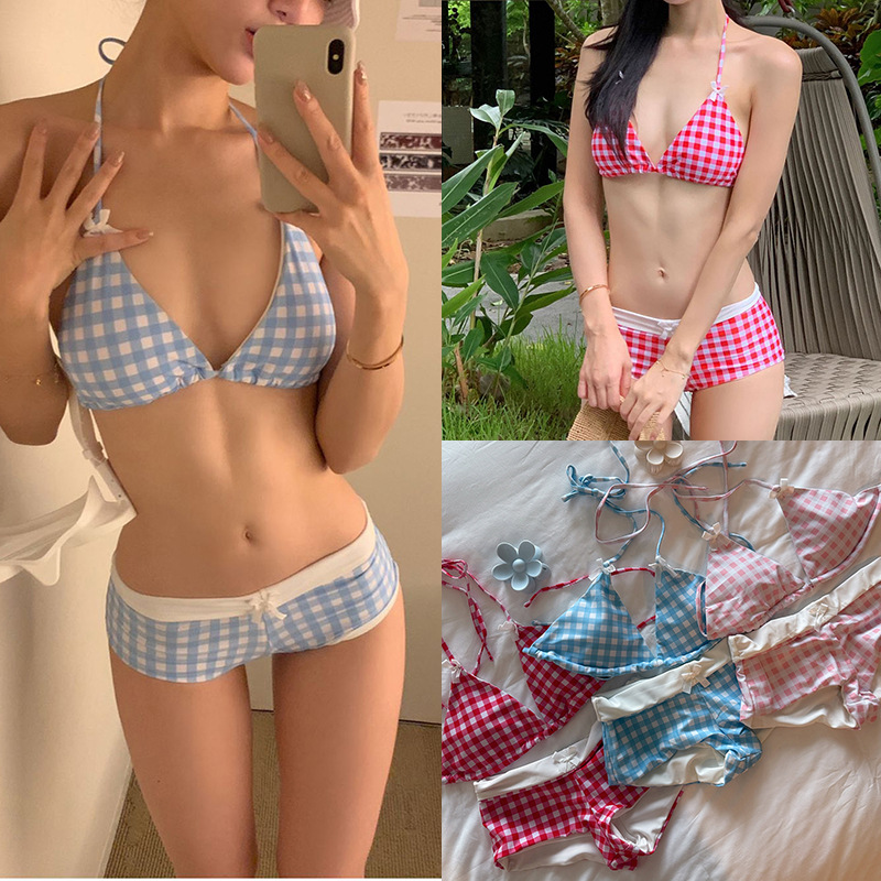 2025 New Split Bikini Swimsuit for Women Covering Belly and Slimming Look Beach Resort Hot Spring Swimsuit [Drop Shipping]