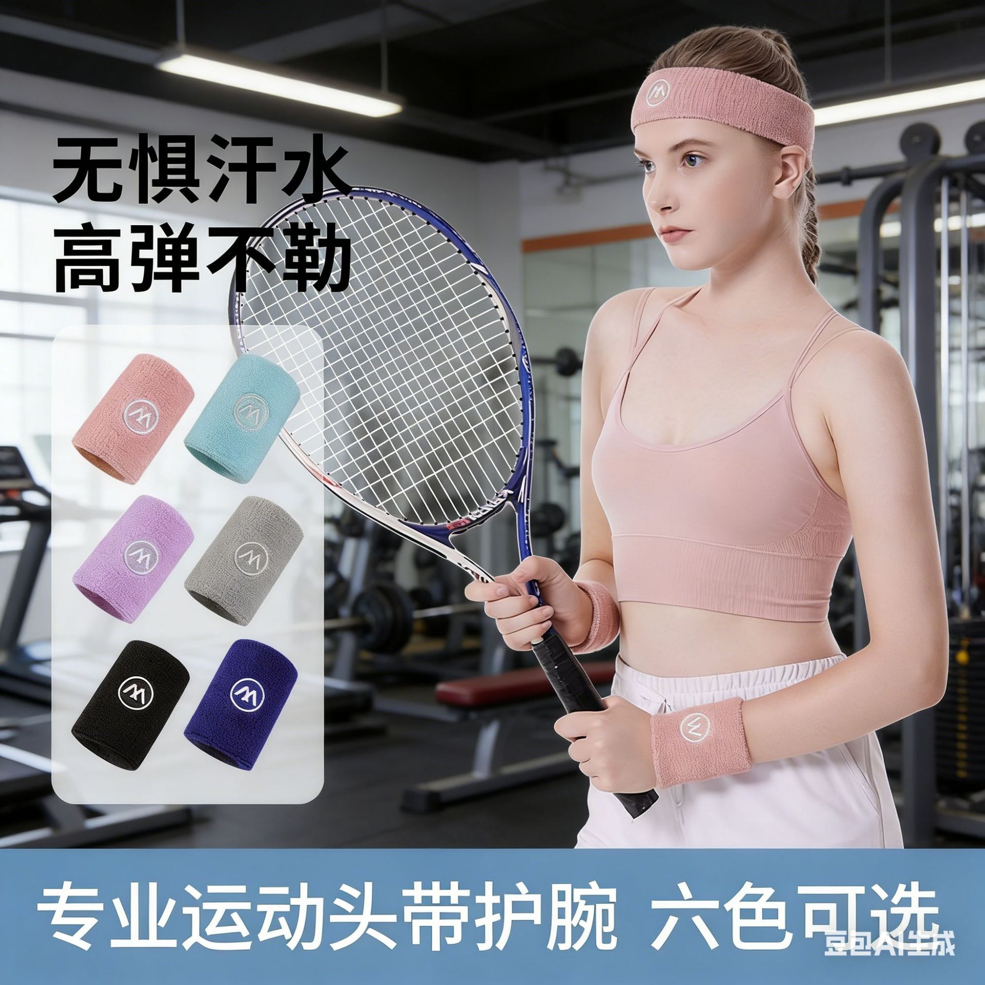 Sports Headbands, Basketball Towels, Wrist Guards Wholesale, Sweat-Absorbing Wrist Guards for Men and Women, Running, Basketball, Football, Yoga Headbands